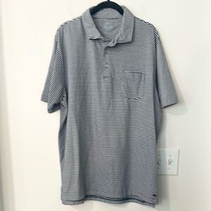 Peter Millar Seaside Wash Short Sleeve Polo Shirt L